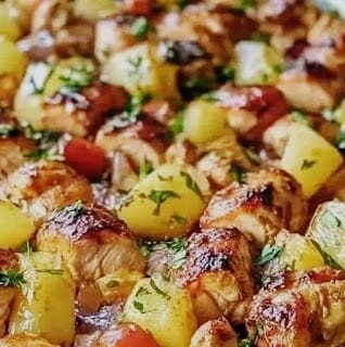 Hawaiian Sheet Pan Chicken