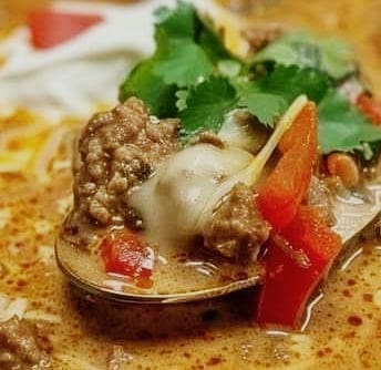 Creamy Beef Taco Soup