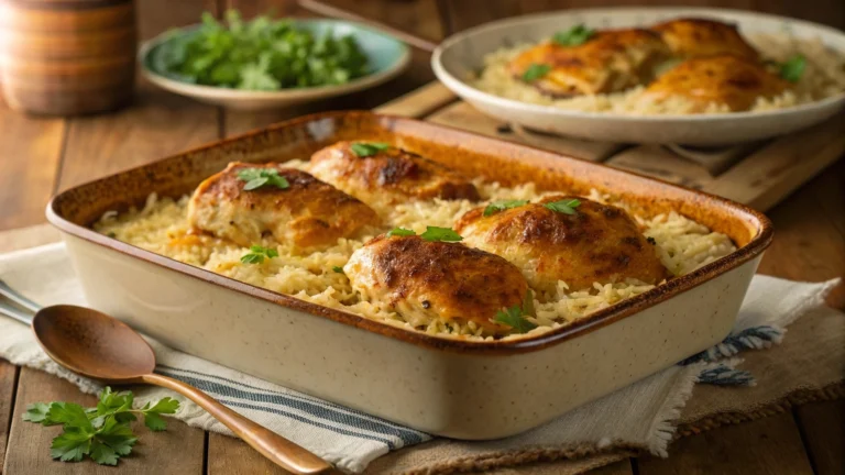 Stick-of-Butter Chicken and Rice Casserole