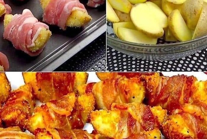 Bacon-Wrapped Potato Bites