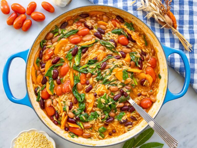 Mediterranean Orzo and Beans – A Fresh, Flavorful One-Pot Meal
