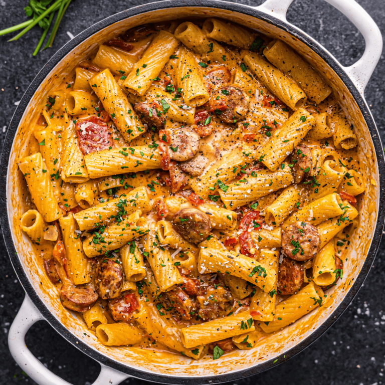 One-Pot Creamy Cajun Sausage Pasta (Bold, Cozy & Weeknight-Easy!)