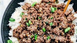 Korean Ground Beef Bowls