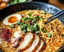 Creamy Garlic Chicken Ramen – Cozy, Flavor-Packed Bowl