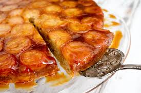 Decadent Banana Upside Down Cake with Caramel