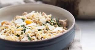 🍲 Easy Ground Turkey Spinach Orzo
