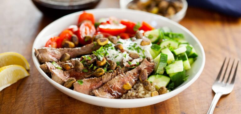 🥗 Mediterranean Steak Bowl Recipe (Ready in 20 Minutes)