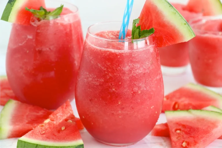 🍉🍓 Watermelon Strawberry Slushie – Refreshing Summer Drink