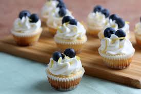 Mini Lemon Blueberry Cheesecakes