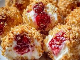 Strawberry Crunch Cheesecake Bites