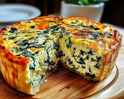 Cottage Cheese Spinach Crustless Quiche