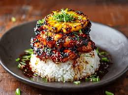 Hawaiian Huli Huli Chicken Stack