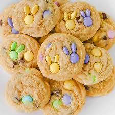 Easter M&M cookies