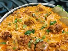 Thai-Inspired Coconut Red Curry Chicken Udon