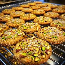 Salted Honey Pistachio Cookies