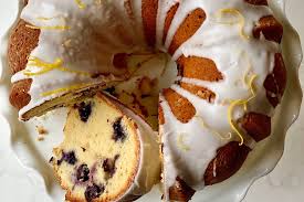 🍋🫐 Lemon Blueberry Cream Cheese Pound Cake – Moist & Bakery Style