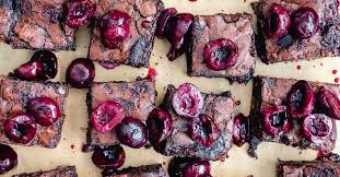 Roasted Cherry Brownies – Rich Chocolate Brownies with Sweet Roasted Cherries