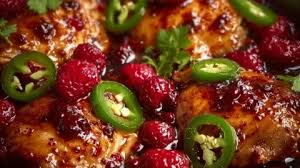 Sweet & Spicy Jalapeño Raspberry Chicken Recipe – A Bold Flavor Explosion