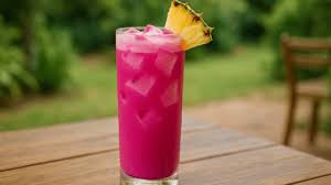 Dragon Fruit Colada – Tropical Pink Coconut Pineapple Drink