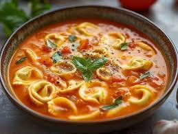 🍅🥣 Tomato Tortellini Soup – Cozy Italian Comfort Soup