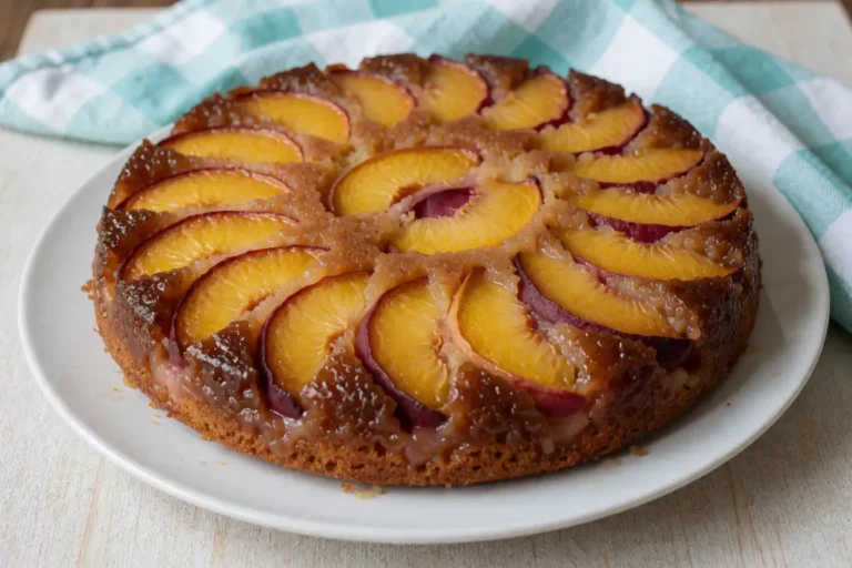 Easy Peach Upside-Down Cake: A Golden, Caramelized Showstopper
