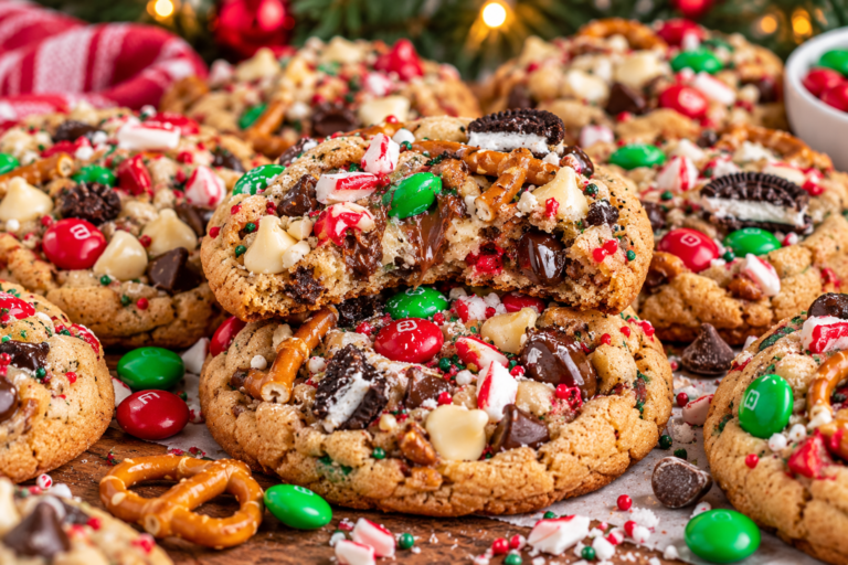 Soft and Chewy Christmas Kitchen Sink Cookies – The Ultimate Holiday Treat
